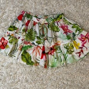 Tropical floral Skirt